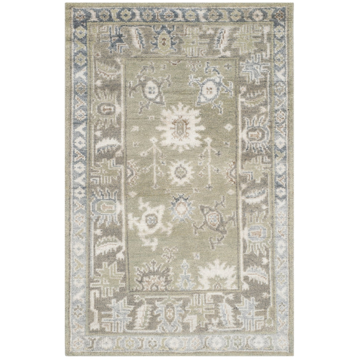 SAFAVIEH Maharaja MHJ254D Hand-knotted Slate / Silver Rug Image 2