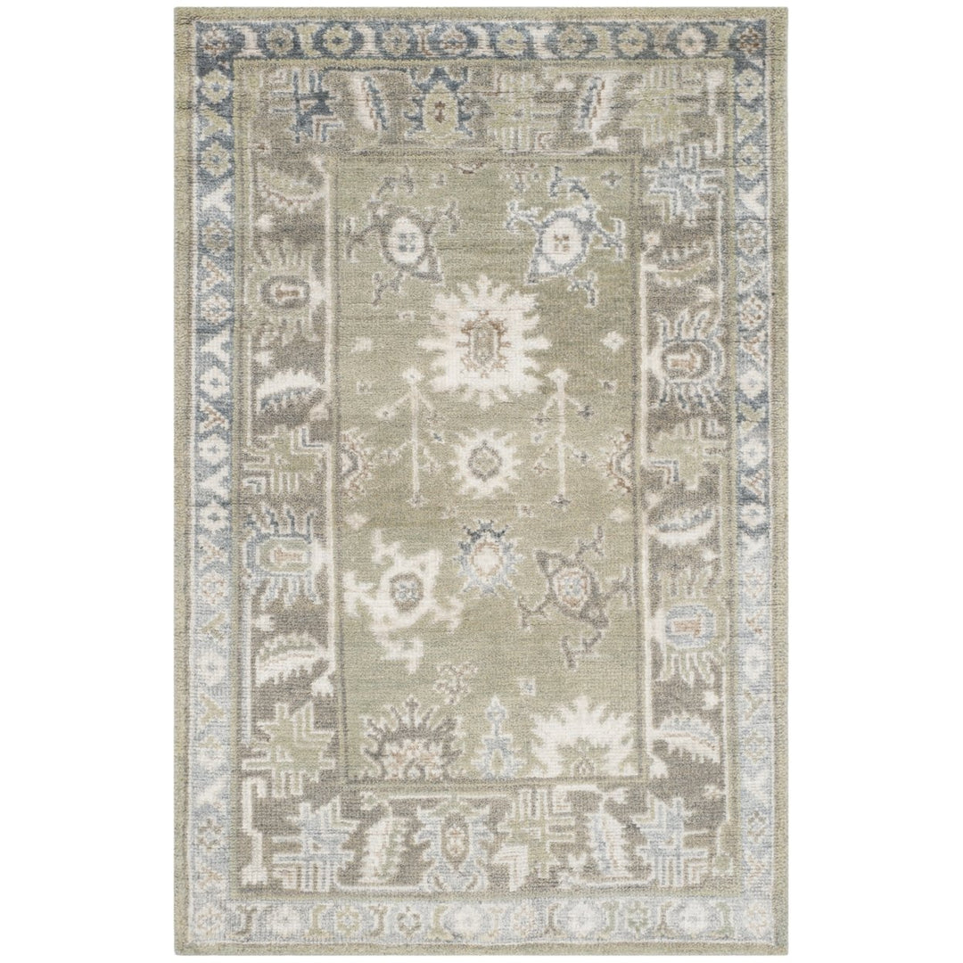 SAFAVIEH Maharaja MHJ254D Hand-knotted Slate / Silver Rug Image 1