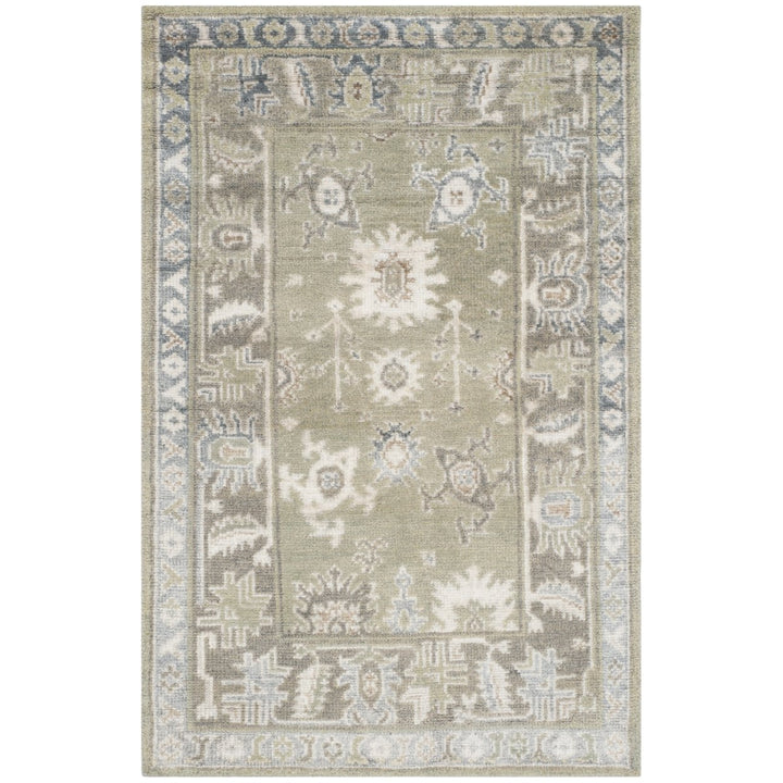 SAFAVIEH Maharaja MHJ254D Hand-knotted Slate / Silver Rug Image 1