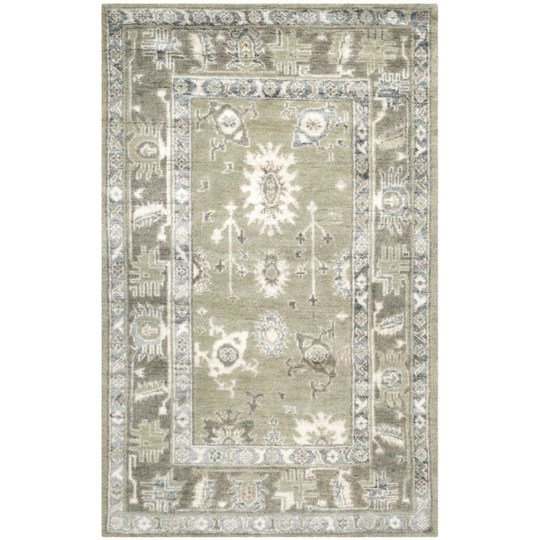 SAFAVIEH Maharaja MHJ254D Hand-knotted Slate / Silver Rug Image 4