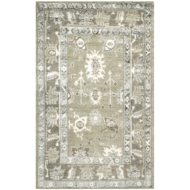 SAFAVIEH Maharaja MHJ254D Hand-knotted Slate / Silver Rug Image 4