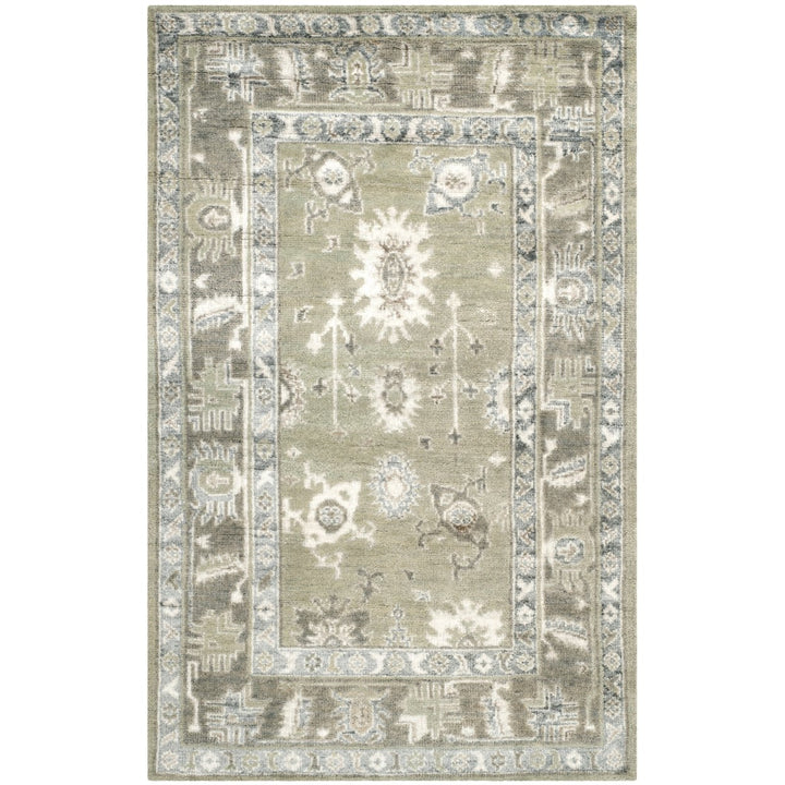 SAFAVIEH Maharaja MHJ254D Hand-knotted Slate / Silver Rug Image 1