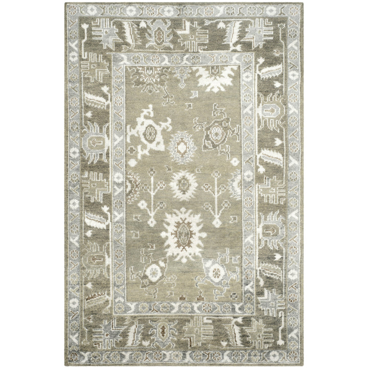 SAFAVIEH Maharaja MHJ254D Hand-knotted Slate / Silver Rug Image 5