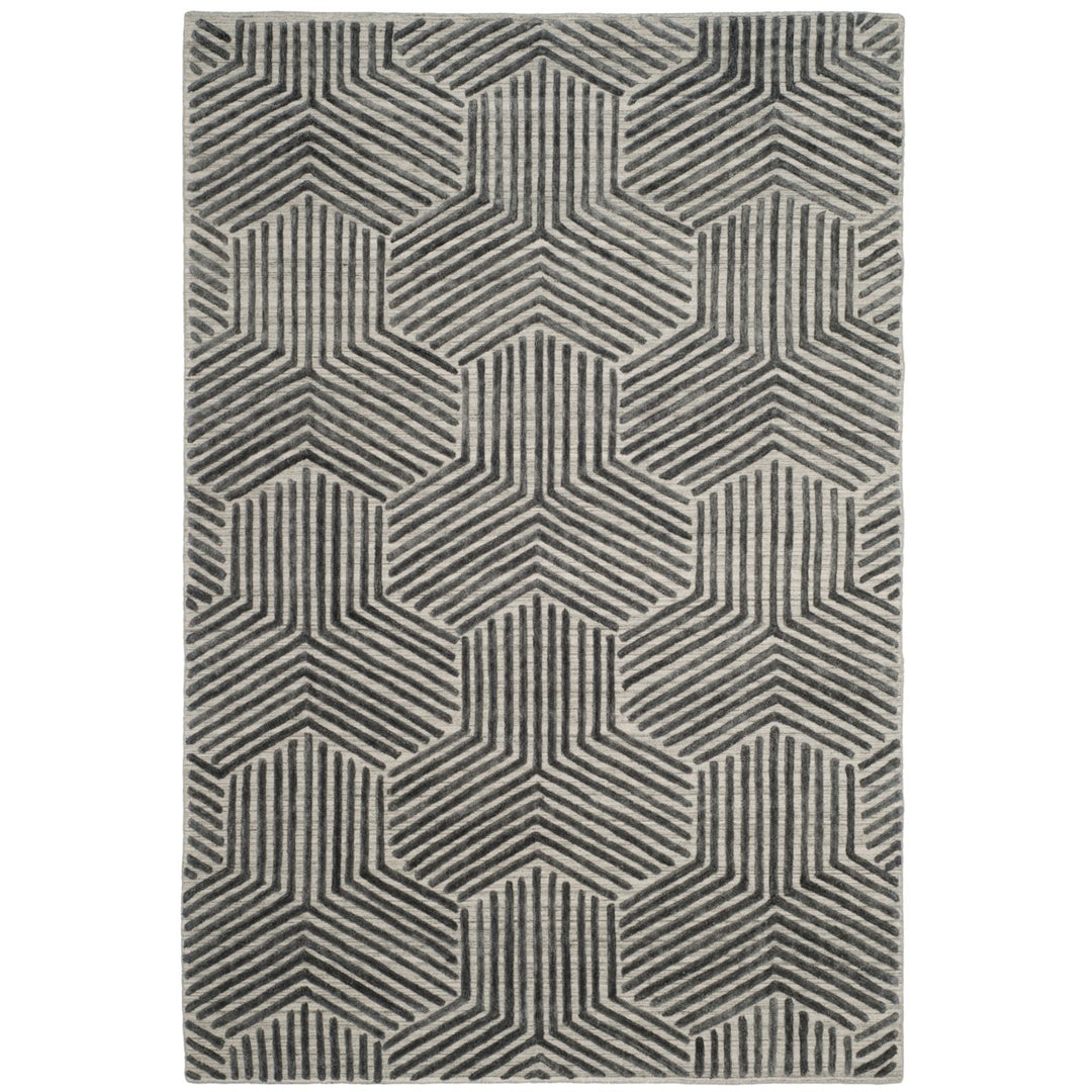 SAFAVIEH Mirage MIR351A Handmade Light Grey /Charcoal Rug Image 1