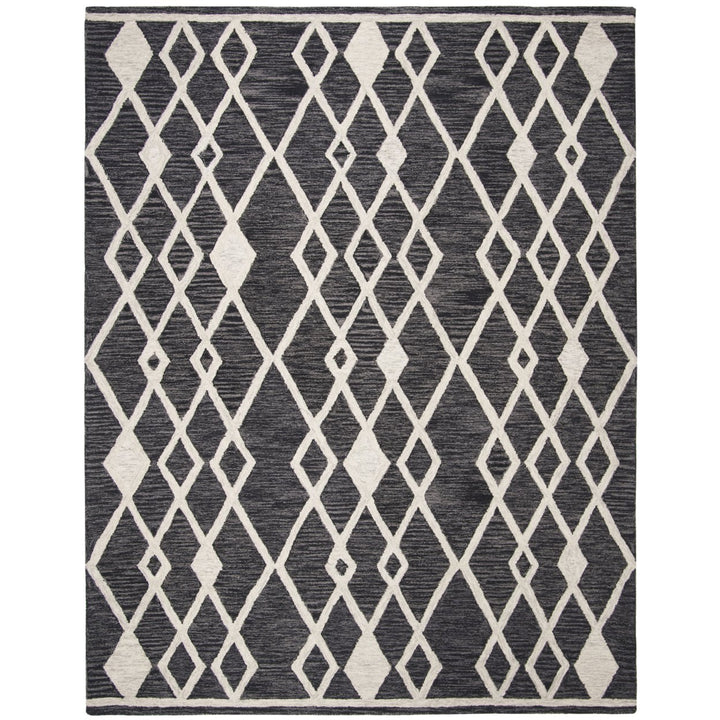 SAFAVIEH Micro-Loop MLP157H Charcoal / Ivory Rug Image 1