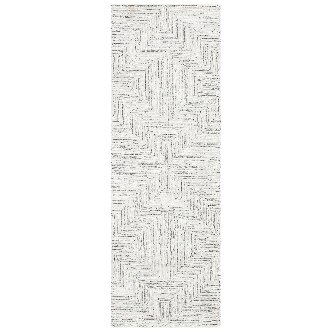 SAFAVIEH Micro-Loop MLP176F Light Grey / Ivory Rug Image 3