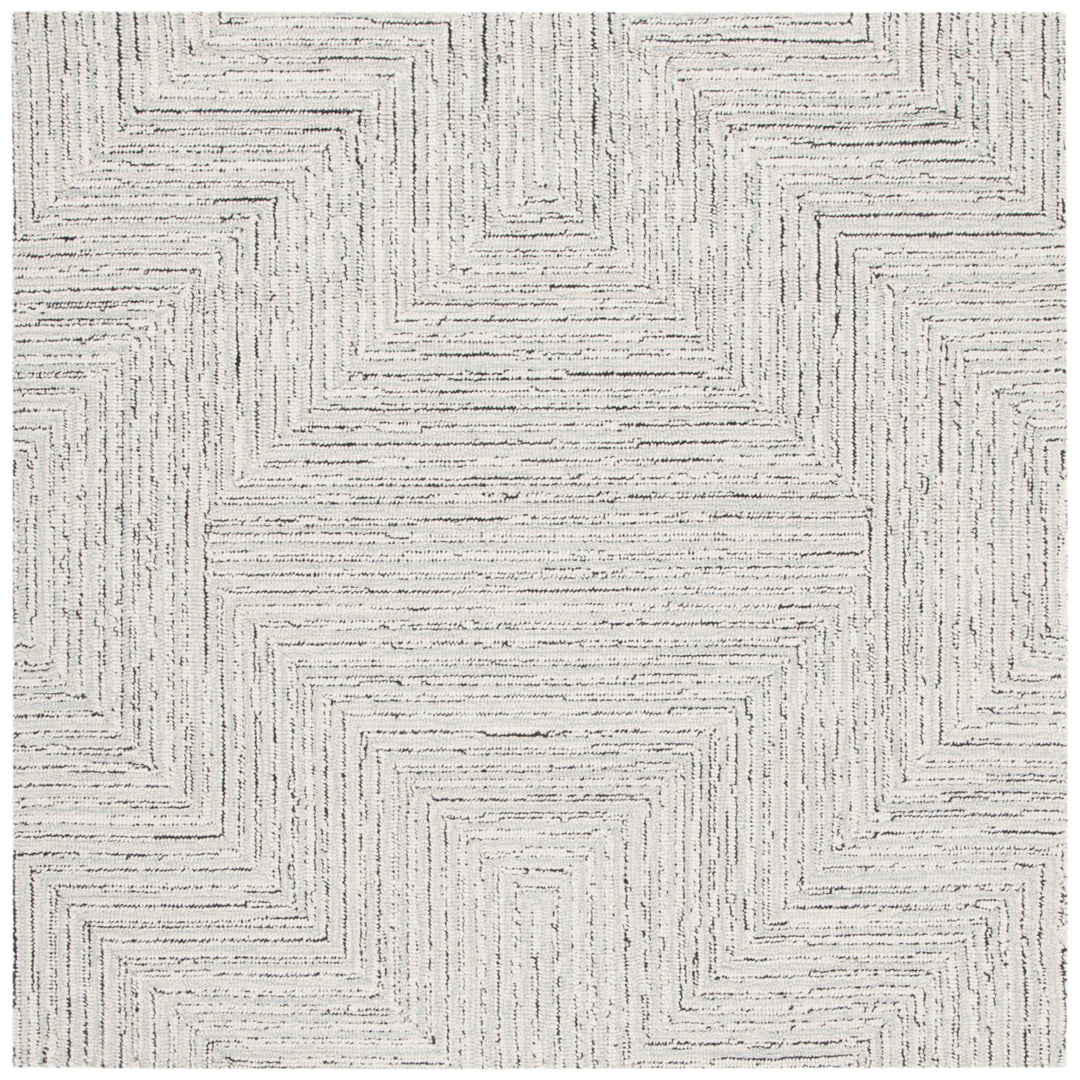 SAFAVIEH Micro-Loop MLP176F Light Grey / Ivory Rug Image 6