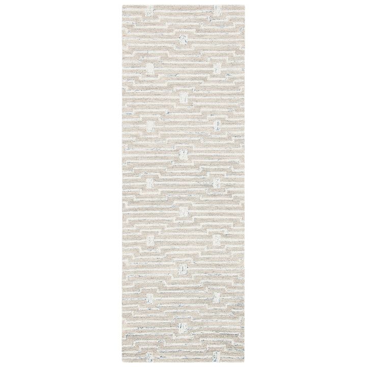 SAFAVIEH Micro-Loop MLP178F Light Grey / Ivory Rug Image 5