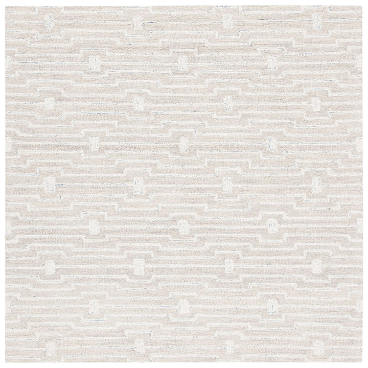 SAFAVIEH Micro-Loop MLP178F Light Grey / Ivory Rug Image 6