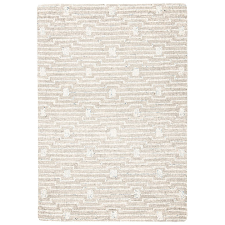 SAFAVIEH Micro-Loop MLP178F Light Grey / Ivory Rug Image 10