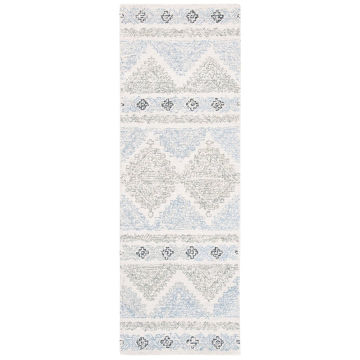 SAFAVIEH Micro-Loop MLP206A Handmade Ivory / Grey Rug Image 1