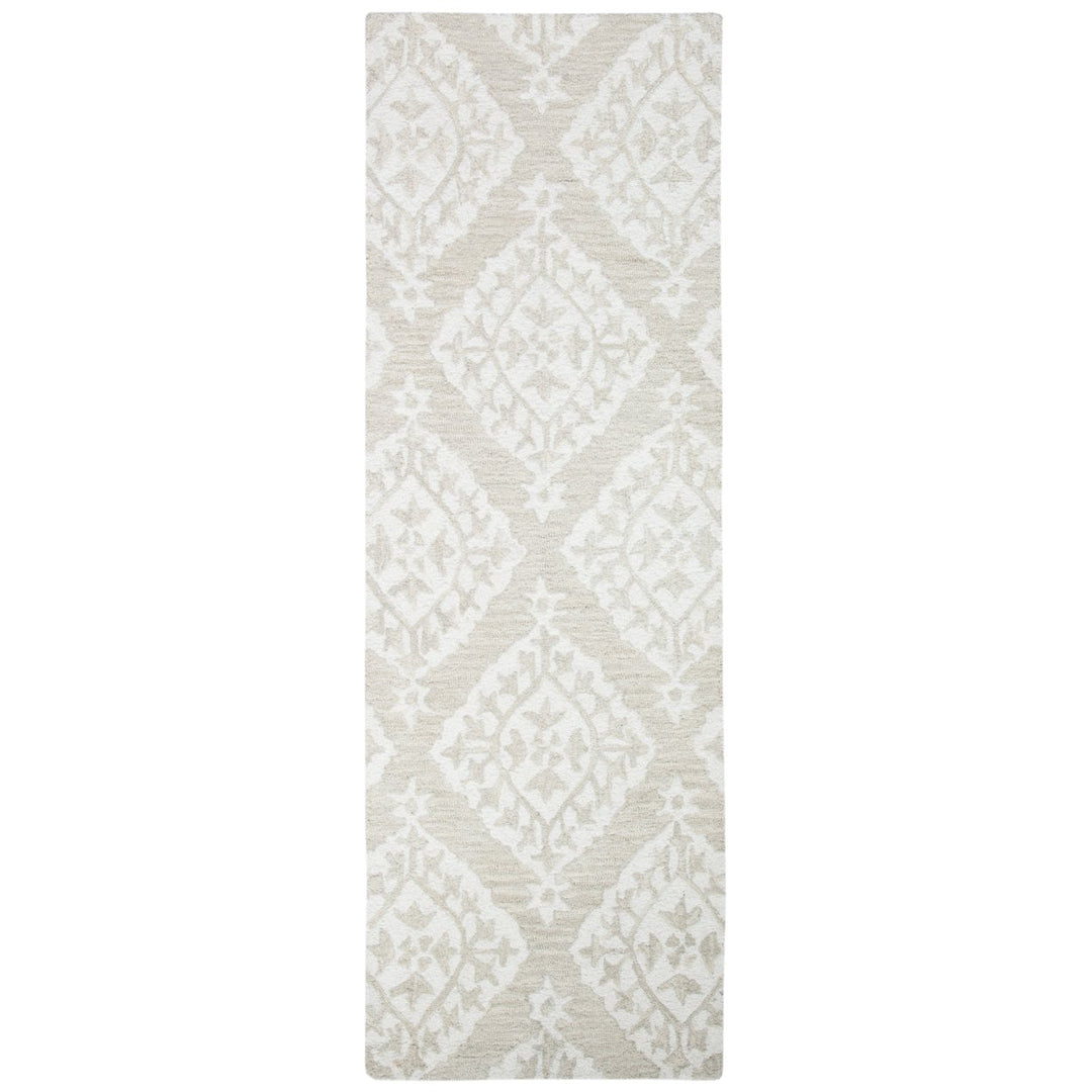 SAFAVIEH Micro-Loop Collection MLP210B Handmade Beige Rug Image 1