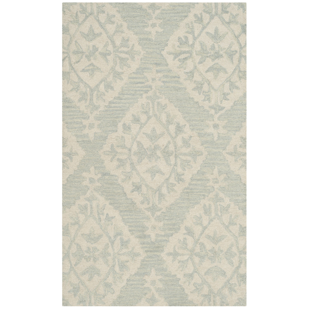 SAFAVIEH Micro-Loop MLP210C Handmade Light Blue Rug Image 8