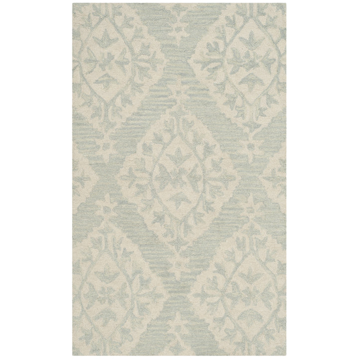 SAFAVIEH Micro-Loop MLP210C Handmade Light Blue Rug Image 8