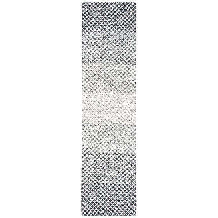 SAFAVIEH Micro-Loop MLP353Z Handmade Black / Ivory Rug Image 1