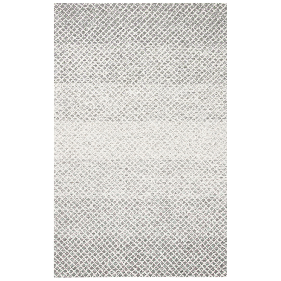 SAFAVIEH Micro-Loop MLP353F Handmade Grey / Ivory Rug Image 1