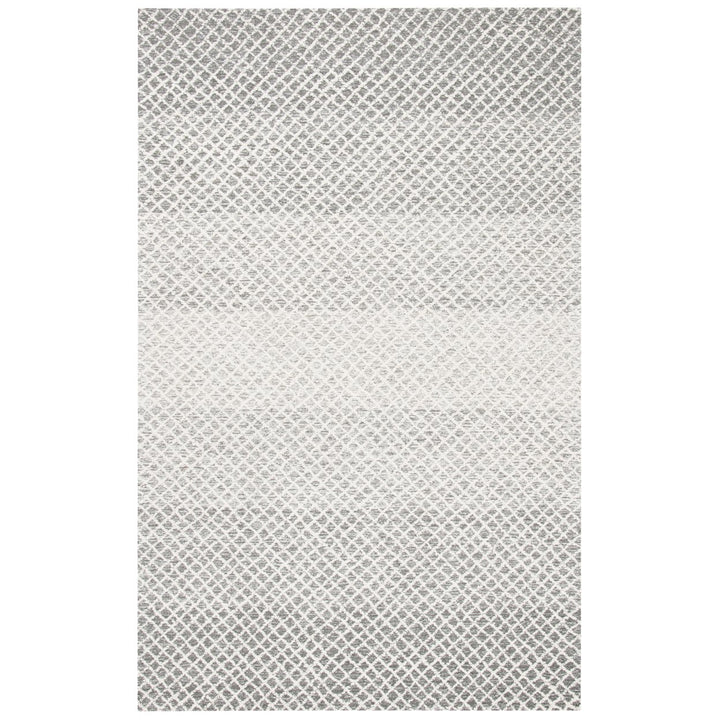 SAFAVIEH Micro-Loop MLP353F Handmade Grey / Ivory Rug Image 1