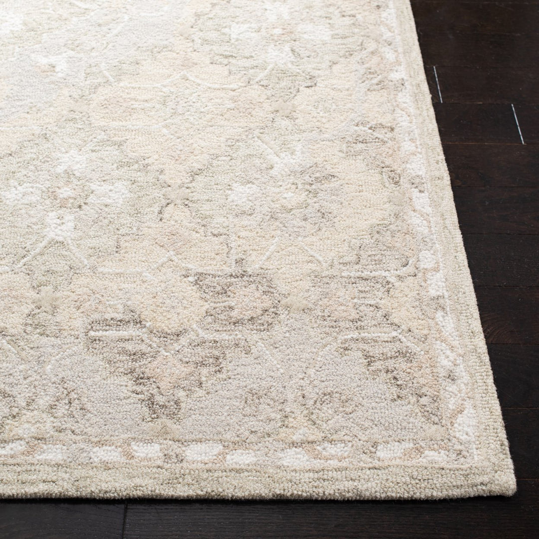 SAFAVIEH Micro-Loop MLP377B Handmade Beige / Grey Rug Image 6