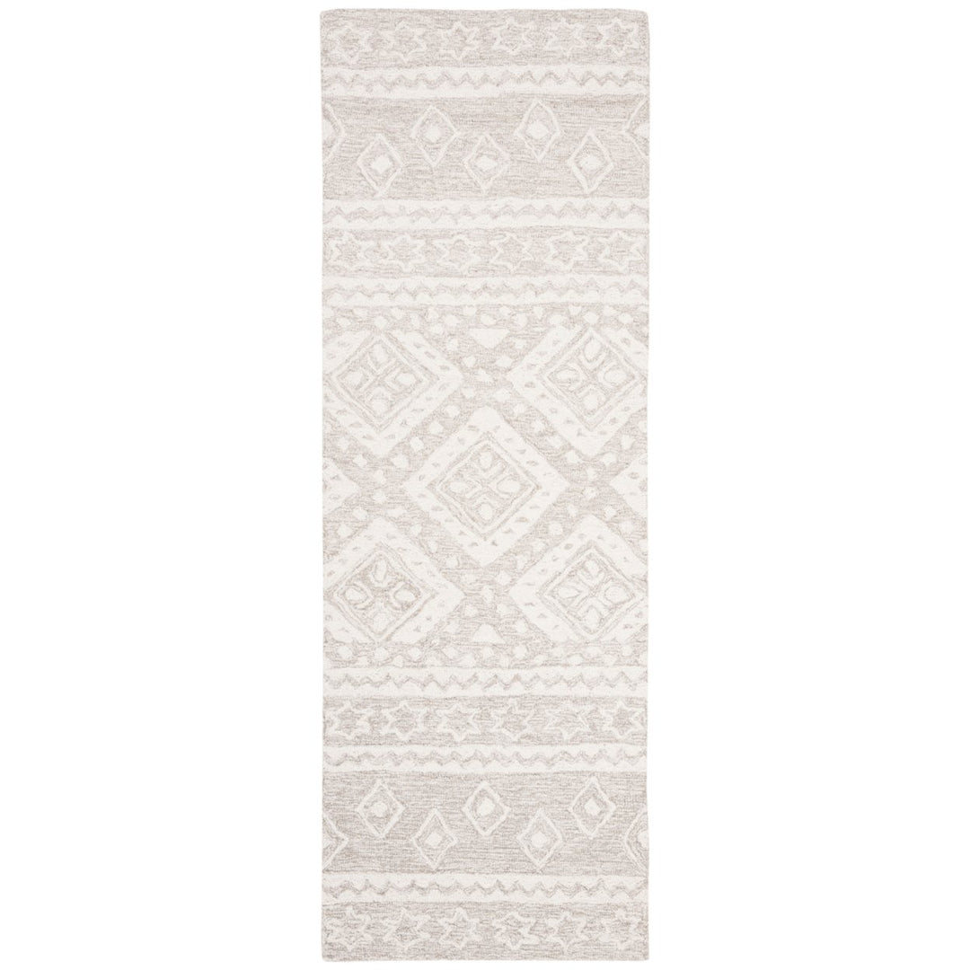 SAFAVIEH Micro-Loop MLP501B Handmade Beige / Ivory Rug Image 1