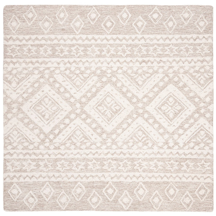 SAFAVIEH Micro-Loop MLP501B Handmade Beige / Ivory Rug Image 1