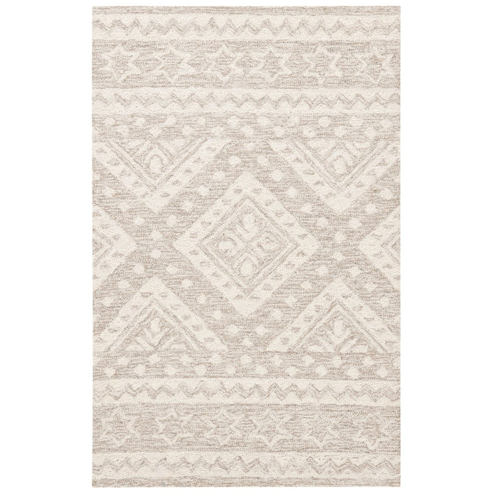 SAFAVIEH Micro-Loop MLP501B Handmade Beige / Ivory Rug Image 1