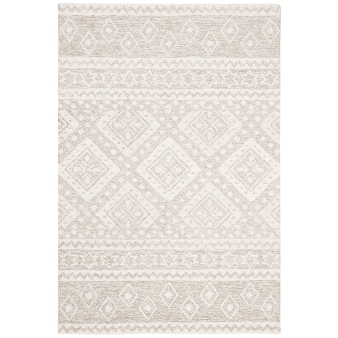 SAFAVIEH Micro-Loop MLP501B Handmade Beige / Ivory Rug Image 1