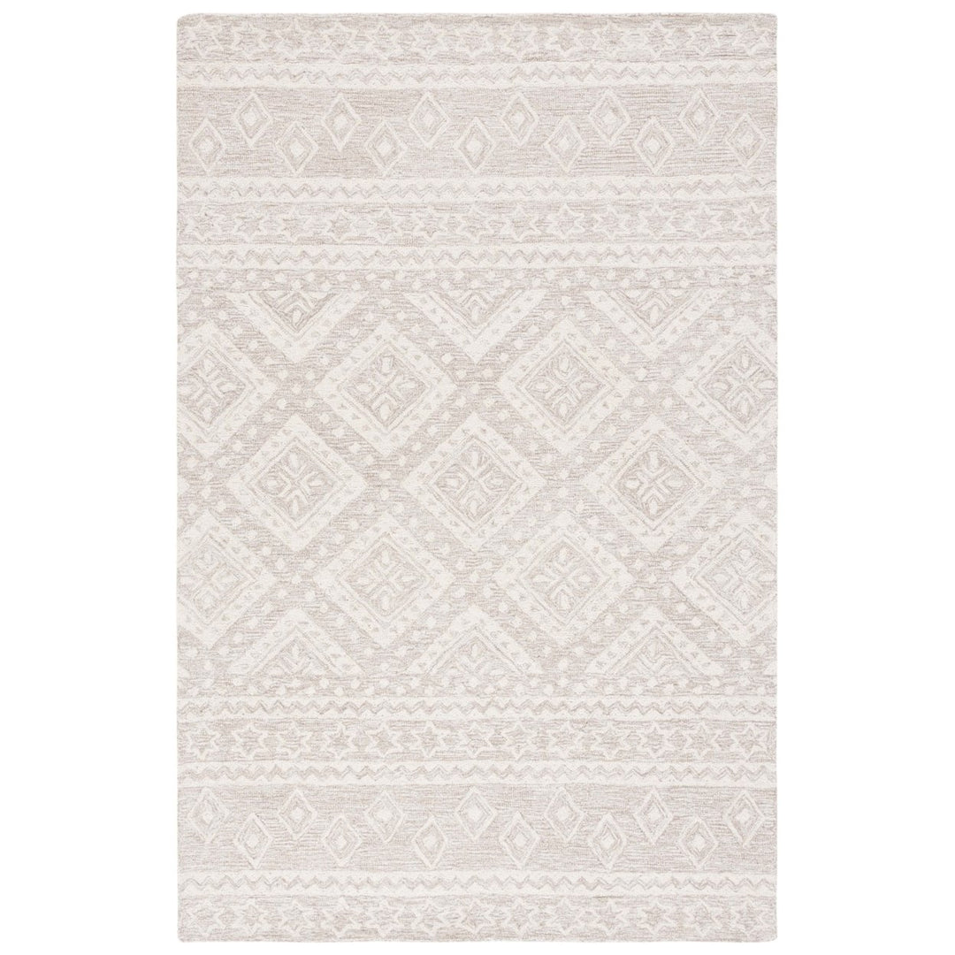 SAFAVIEH Micro-Loop MLP501B Handmade Beige / Ivory Rug Image 1