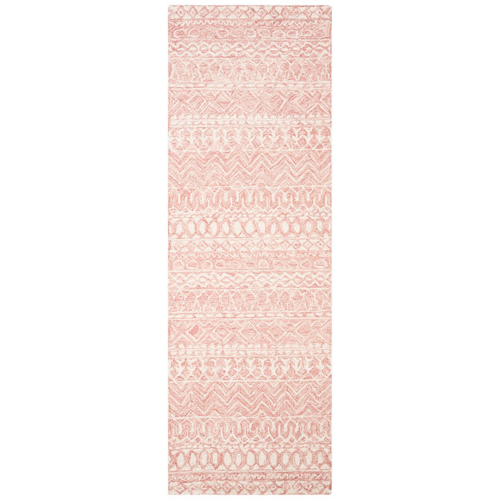 SAFAVIEH Micro-Loop MLP502U Handmade Pink / Ivory Rug Image 1