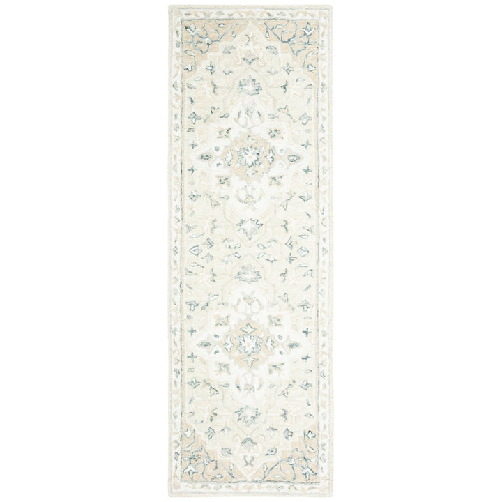 SAFAVIEH MLP505B Micro-Loop Beige / Ivory Image 1