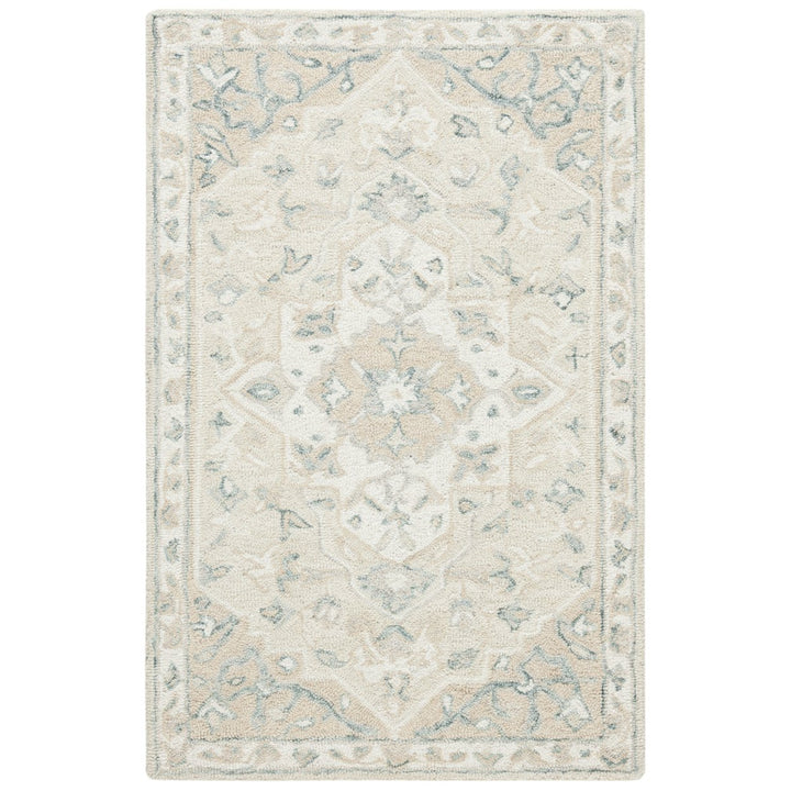 SAFAVIEH MLP505B Micro-Loop Beige / Ivory Image 1