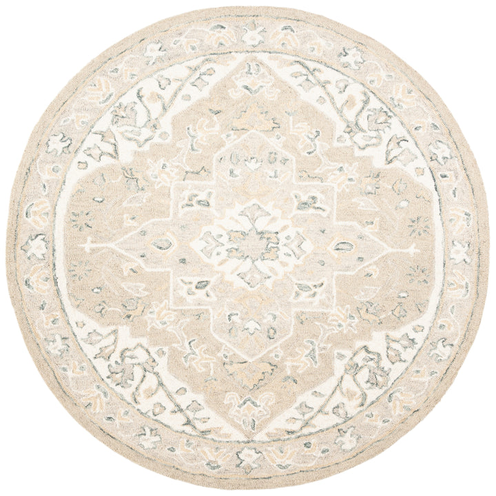 SAFAVIEH Micro-Loop MLP505F Light Grey / Ivory Rug Image 6