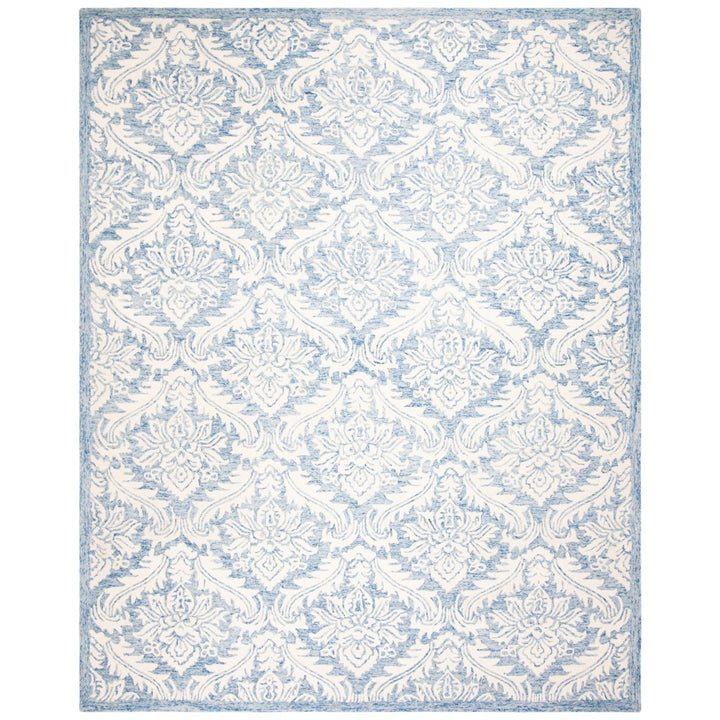 SAFAVIEH Micro-Loop Collection MLP513M Handmade Blue Rug Image 1