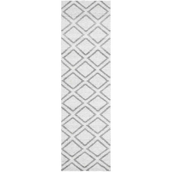 SAFAVIEH Micro-Loop MLP514G Silver / Dark Grey Rug Image 1