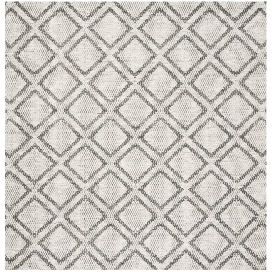 SAFAVIEH Micro-Loop MLP514G Silver / Dark Grey Rug Image 1