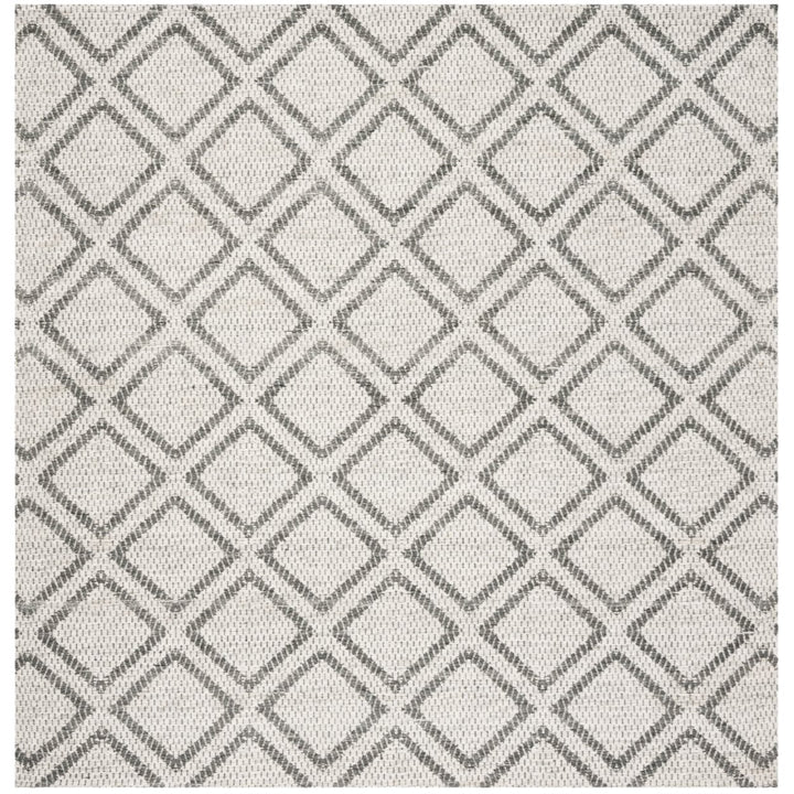 SAFAVIEH Micro-Loop MLP514G Silver / Dark Grey Rug Image 1