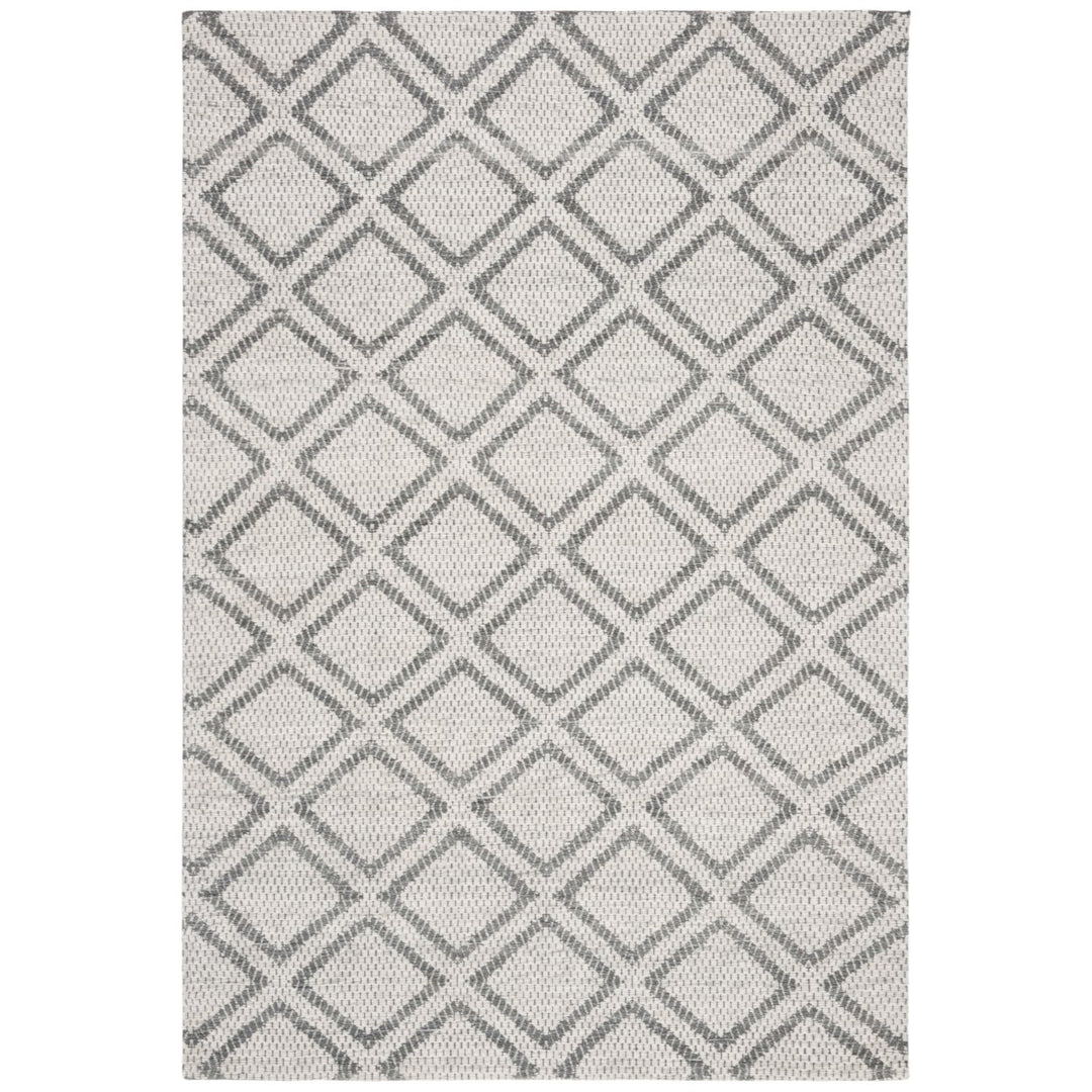 SAFAVIEH Micro-Loop MLP514G Silver / Dark Grey Rug Image 1