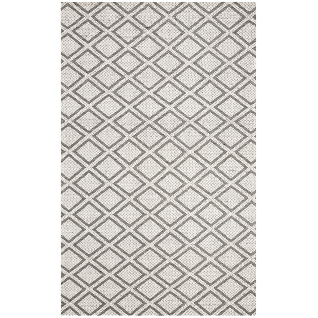 SAFAVIEH Micro-Loop MLP514G Silver / Dark Grey Rug Image 1