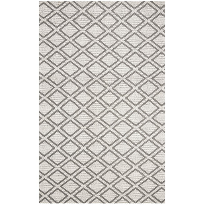 SAFAVIEH Micro-Loop MLP514G Silver / Dark Grey Rug Image 1