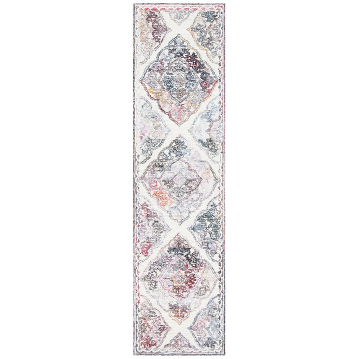 SAFAVIEH Micro-Loop MLP523F Handmade Grey / Ivory Rug Image 1