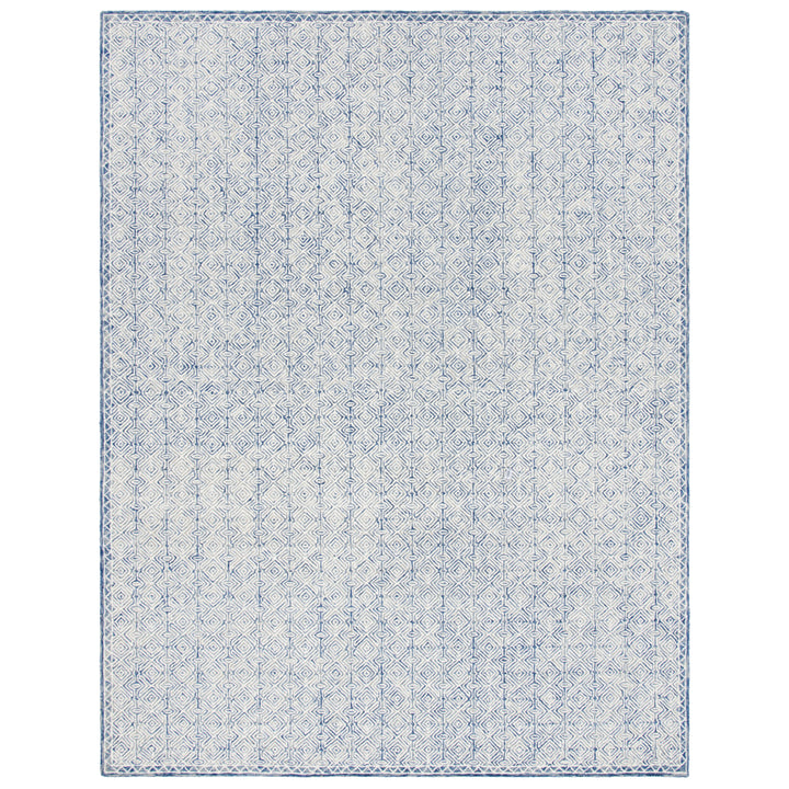 SAFAVIEH Micro-Loop MLP526N Handmade Navy / Ivory Rug Image 2