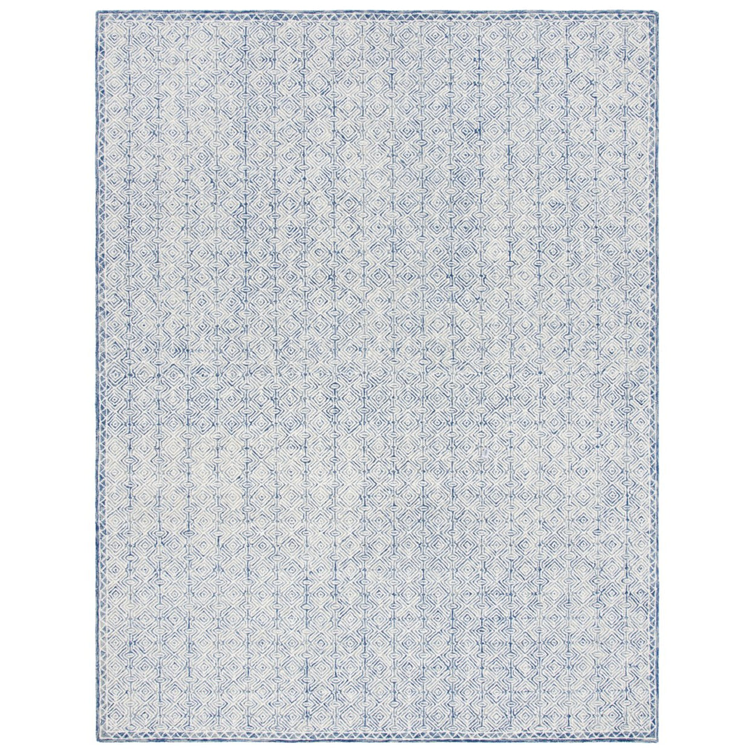 SAFAVIEH Micro-Loop MLP526N Handmade Navy / Ivory Rug Image 1