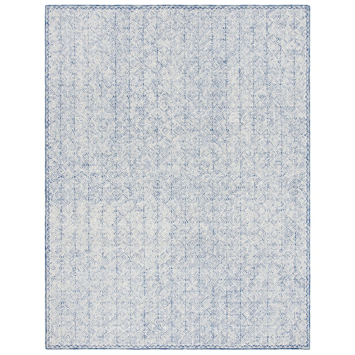 SAFAVIEH Micro-Loop MLP526N Handmade Navy / Ivory Rug Image 1