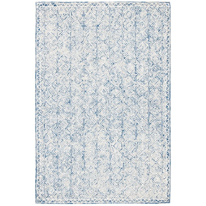 SAFAVIEH Micro-Loop MLP526N Handmade Navy / Ivory Rug Image 1