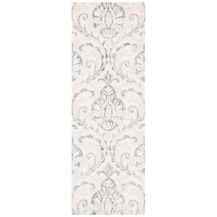 SAFAVIEH Micro-Loop MLP532F Handmade Ivory / Grey Rug Image 1