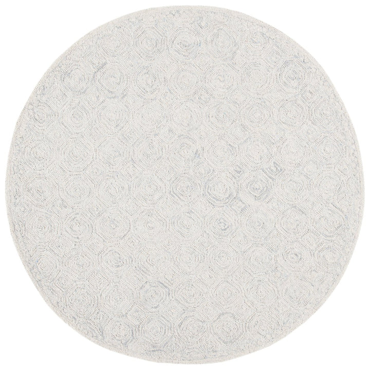 SAFAVIEH Micro-Loop MLP527G Handmade Silver / Grey Rug Image 1