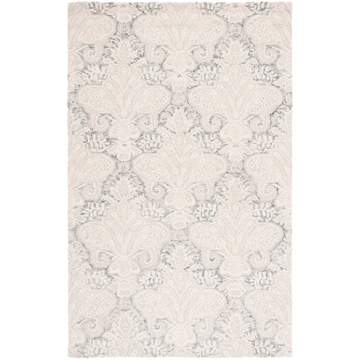 SAFAVIEH Micro-Loop MLP539H Handmade Charcoal /Ivory Rug Image 1