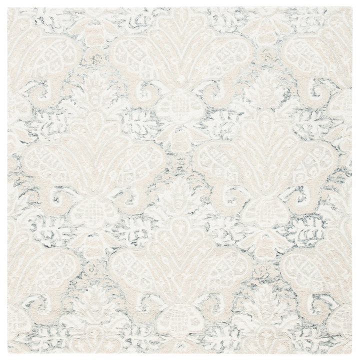 SAFAVIEH Micro-Loop MLP539H Handmade Charcoal /Ivory Rug Image 1