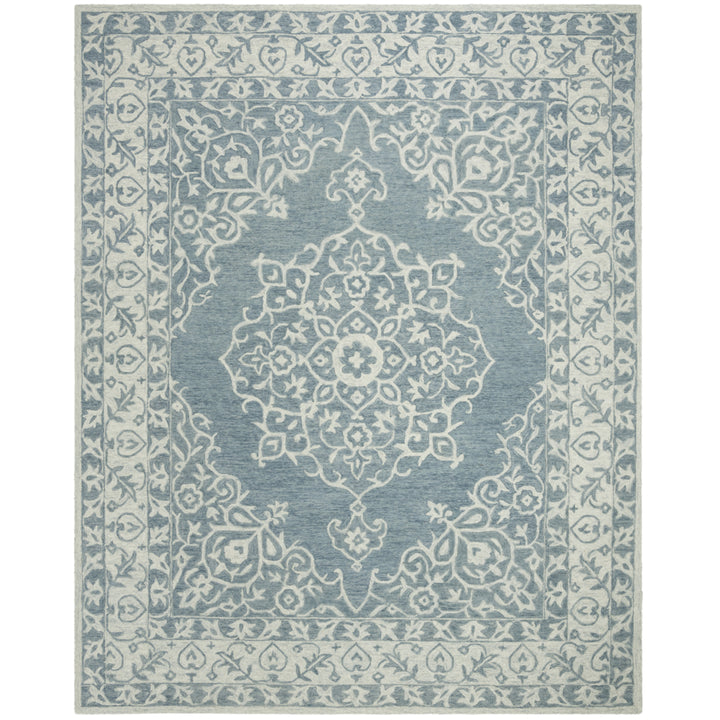 SAFAVIEH Micro-Loop MLP604M Blue / Light Blue Rug Image 1