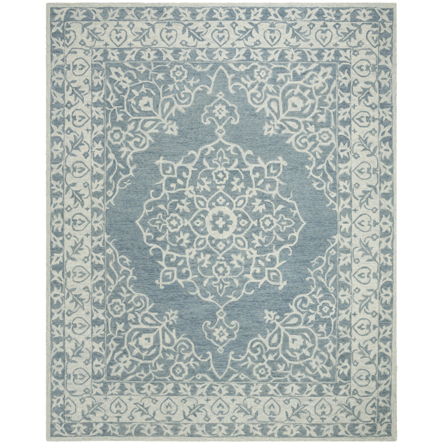 SAFAVIEH Micro-Loop MLP604M Blue / Light Blue Rug Image 1