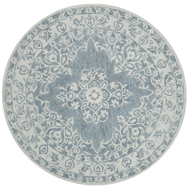 SAFAVIEH Micro-Loop MLP604M Blue / Light Blue Rug Image 4